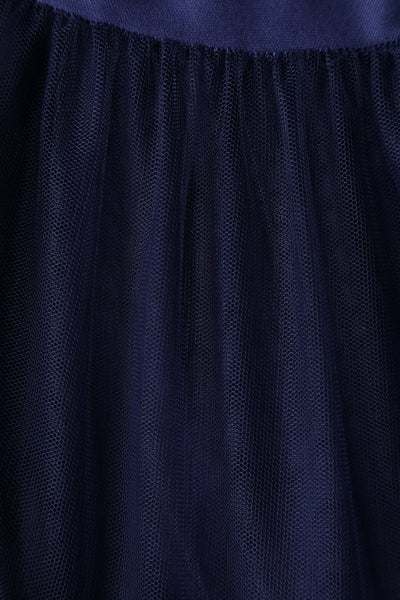 Close up view of Fluffy Navy Blue Petticoat