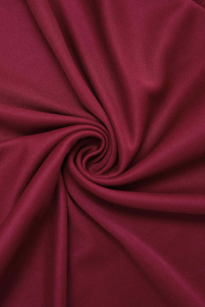 Fabric of Fluffy Net Petticoat 25.5 In Burgundy