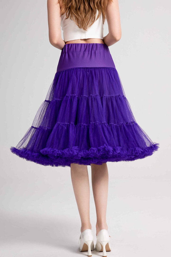 Fluffy Purple Petticoat 65cm Long | Dolly and Dotty