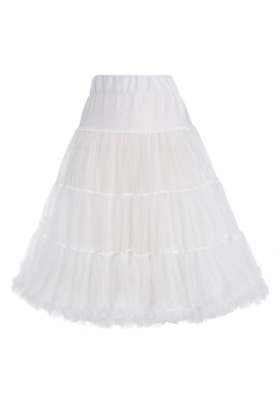 Back view of Fluffy White Petticoat