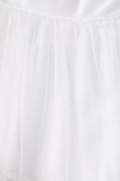 Close up view of Fluffy White Petticoat