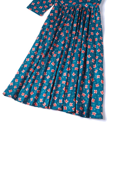 Blue Fox Long Sleeved Dress
