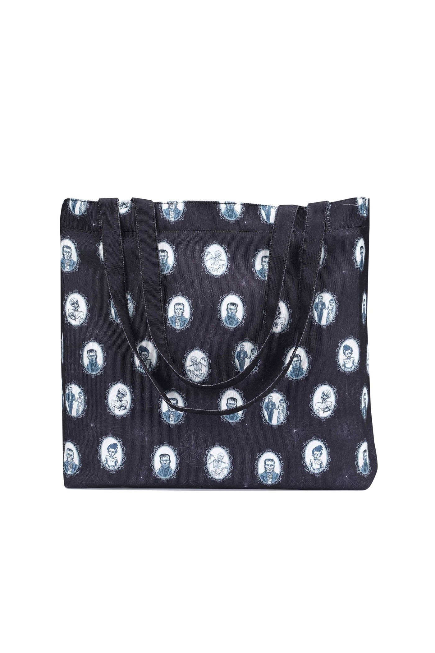 Frankenstein & Bride Print Tote Bag
