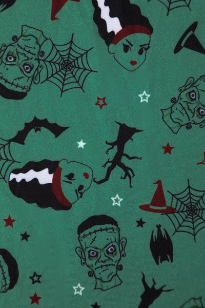Frankenstein & The Bride Print Dress