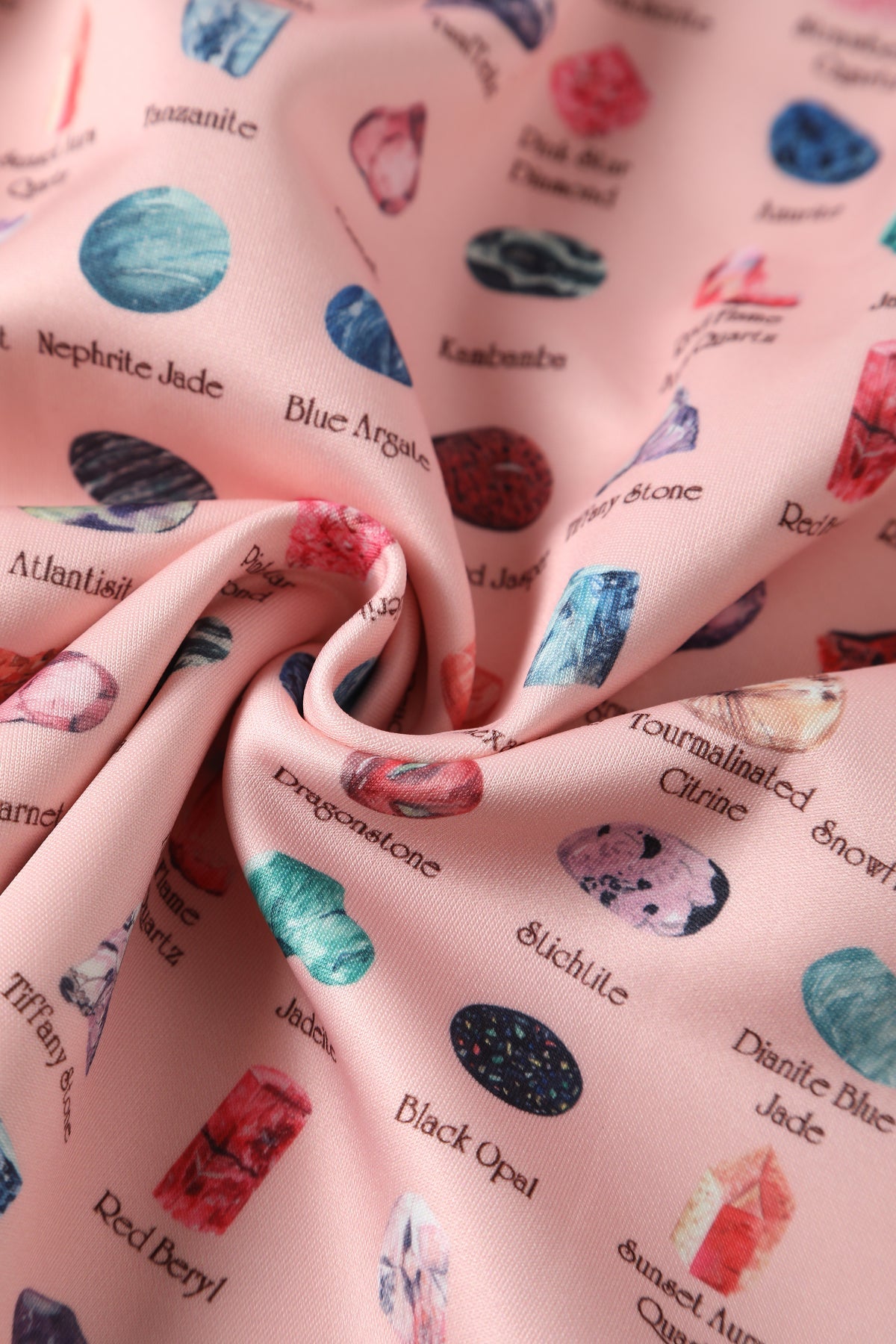 Close up view of Gemstone Pink Swing Dress