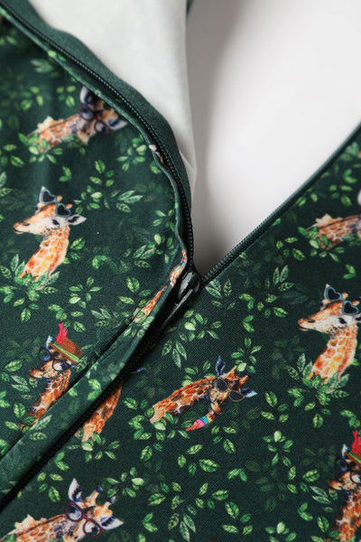 Green Giraffe Dress