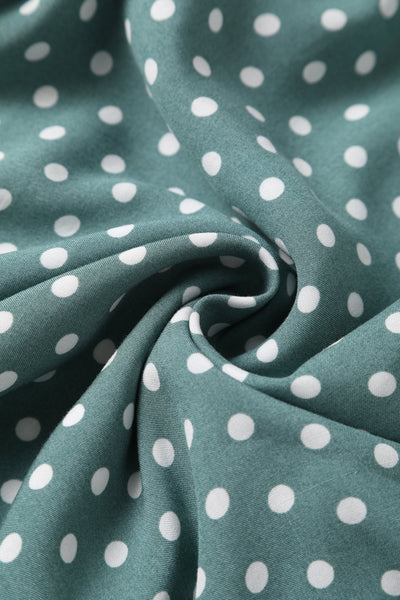 Green Polka Dot print