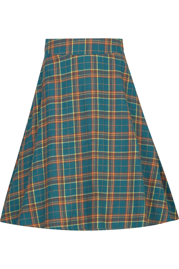 Joyce Green Tartan Skater Skirt 8