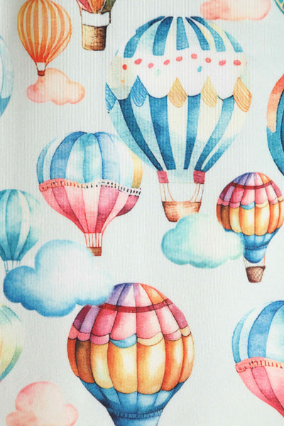 Close up view of Hot Air Balloon Fitted Off Shoulder Dress