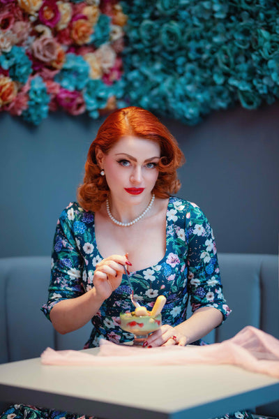 Hydrangea Floral Dress
