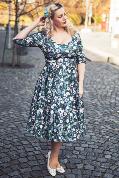 Hydrangea Floral Dress