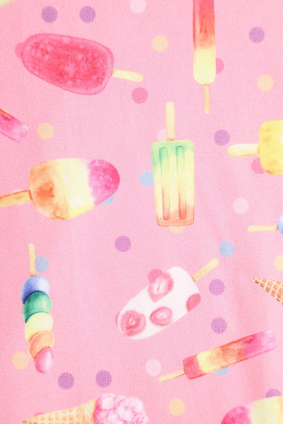 Close up View of Ice Lolly Jumpsuit in Pink