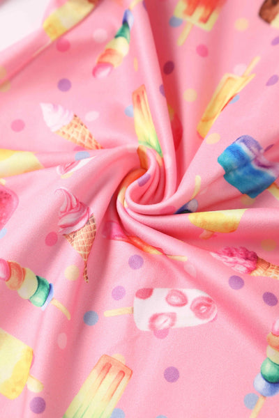 Close up View of Ice Lolly Jumpsuit in Pink