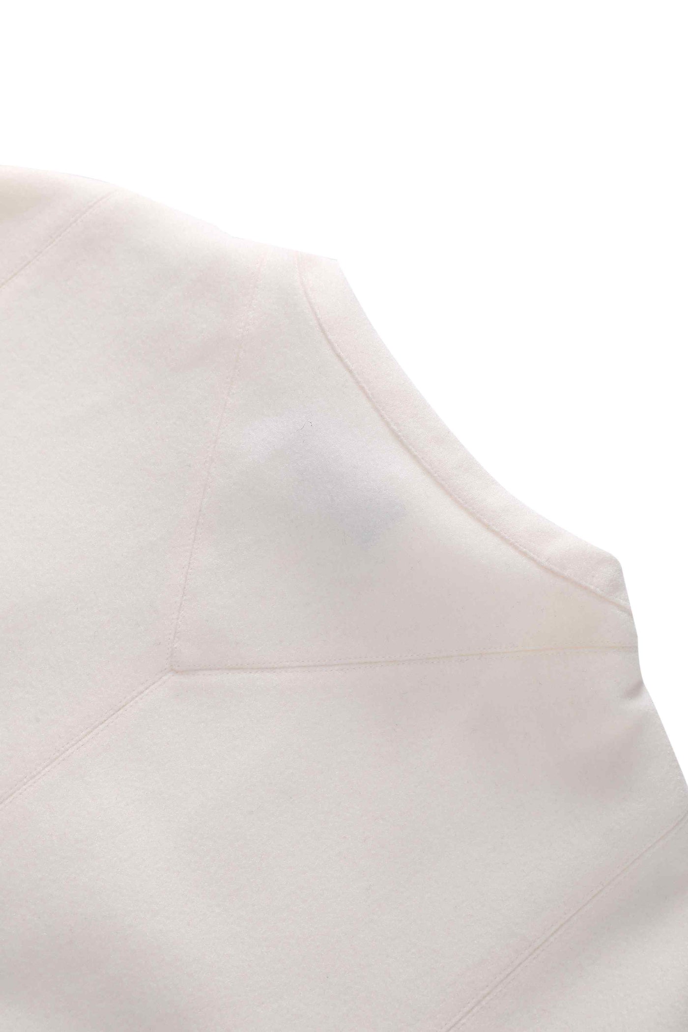 Close up view of Ivory White Cape Jacket