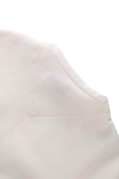 Close up view of Ivory White Cape Jacket
