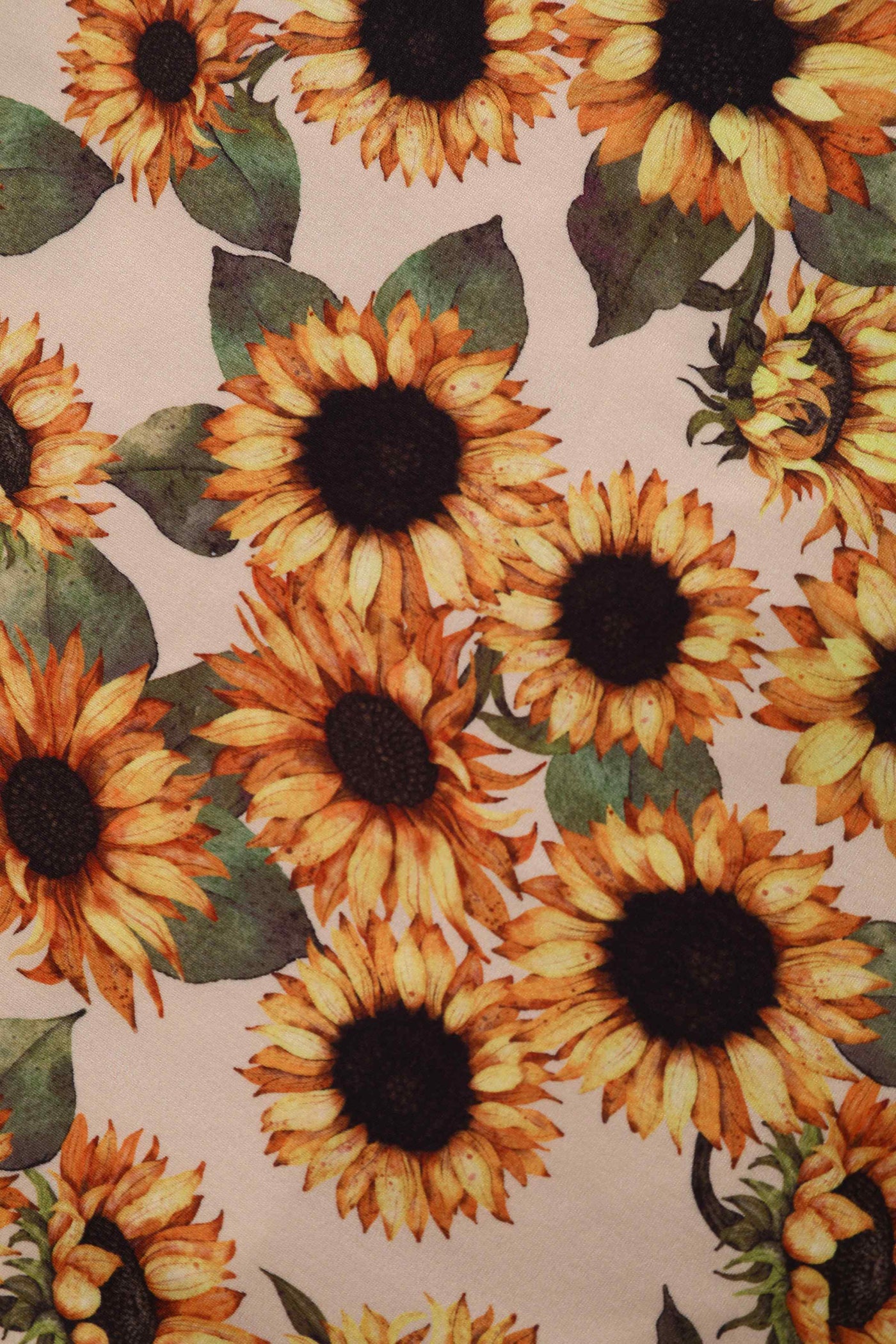 Pattern of Julia Sunflower Midi Dress