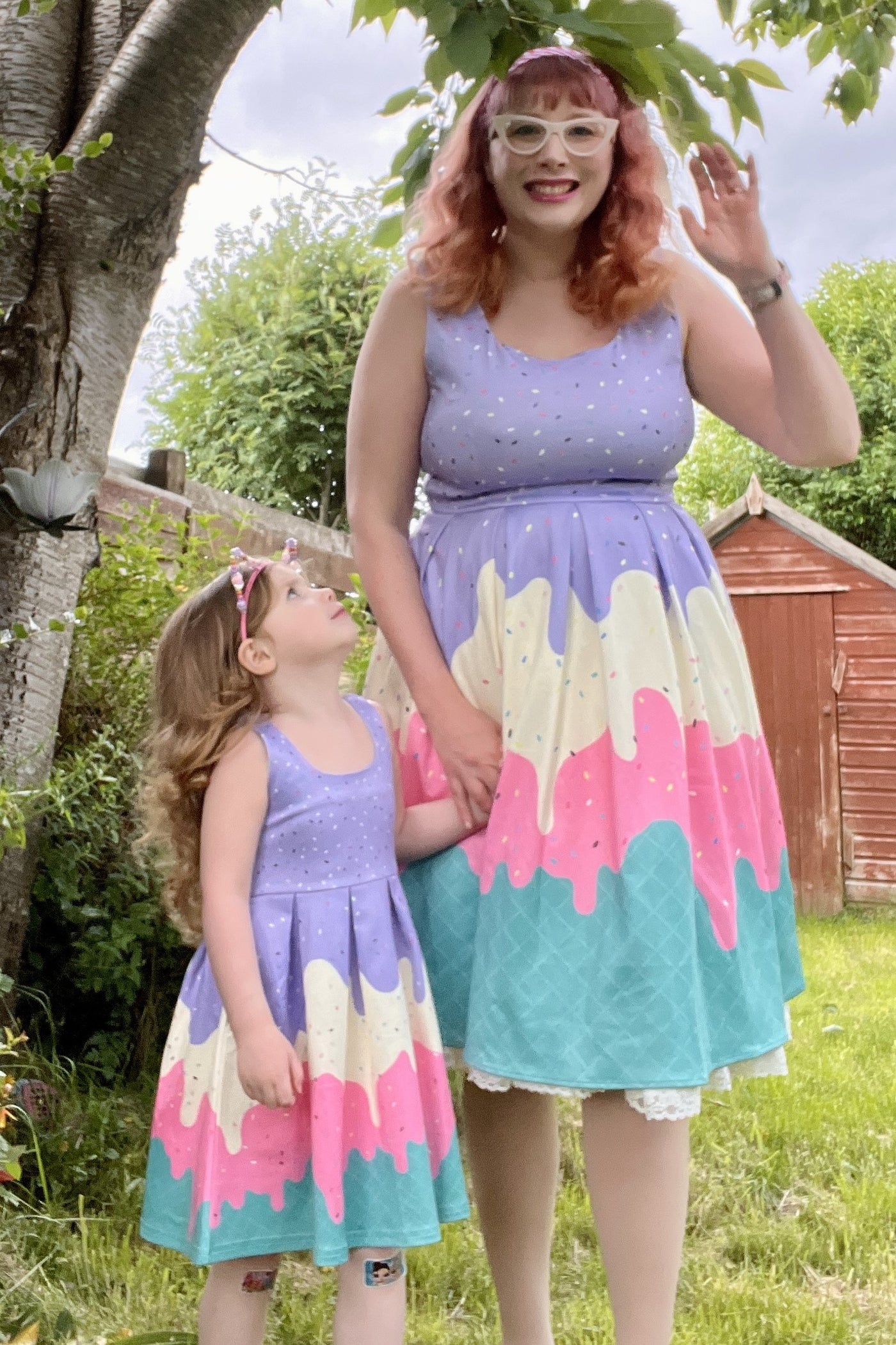 Girls Summer Melted Ice Cream Dress Girls Summer Melted Ice Cream Dress