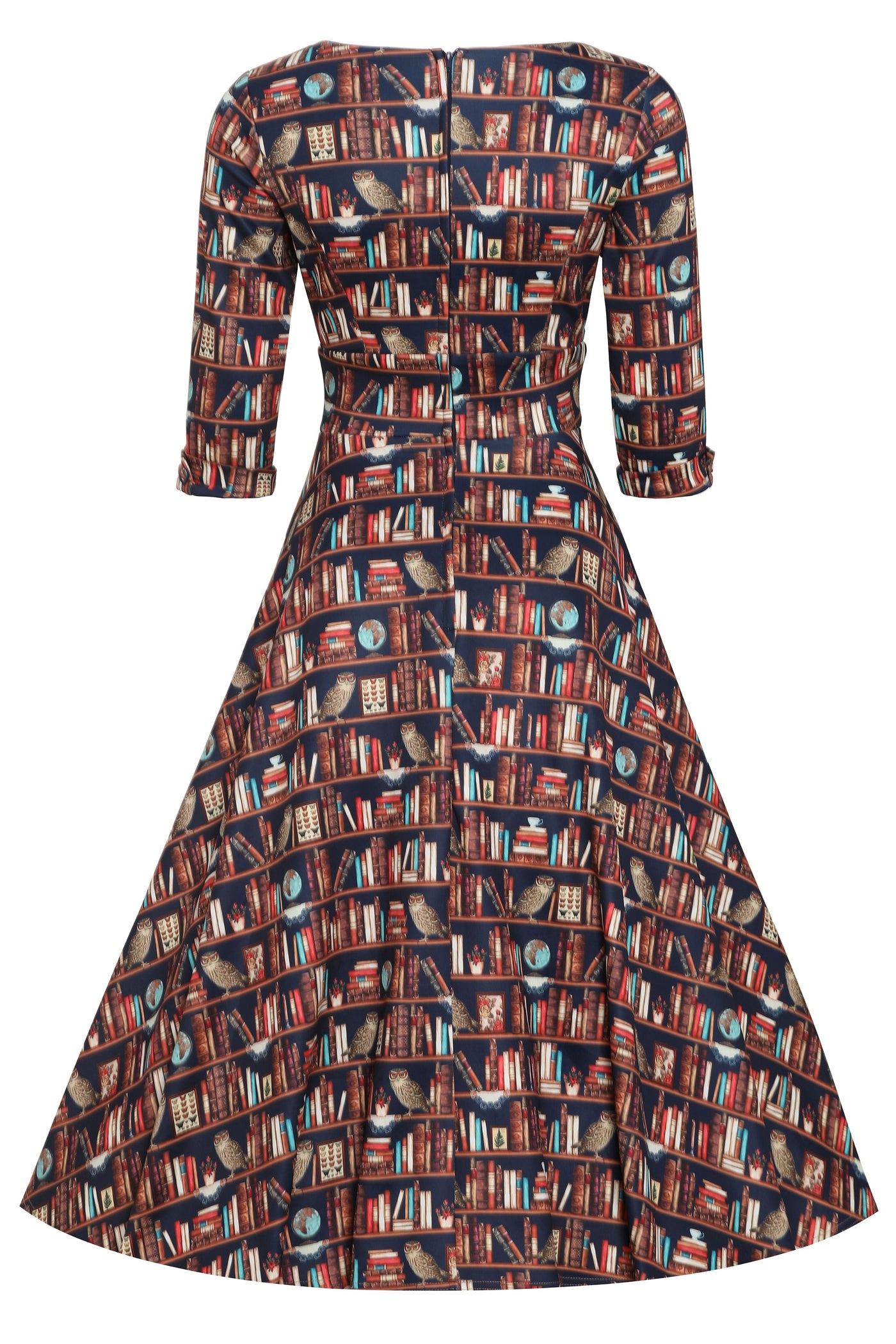 Library Book Mid Calf Dress