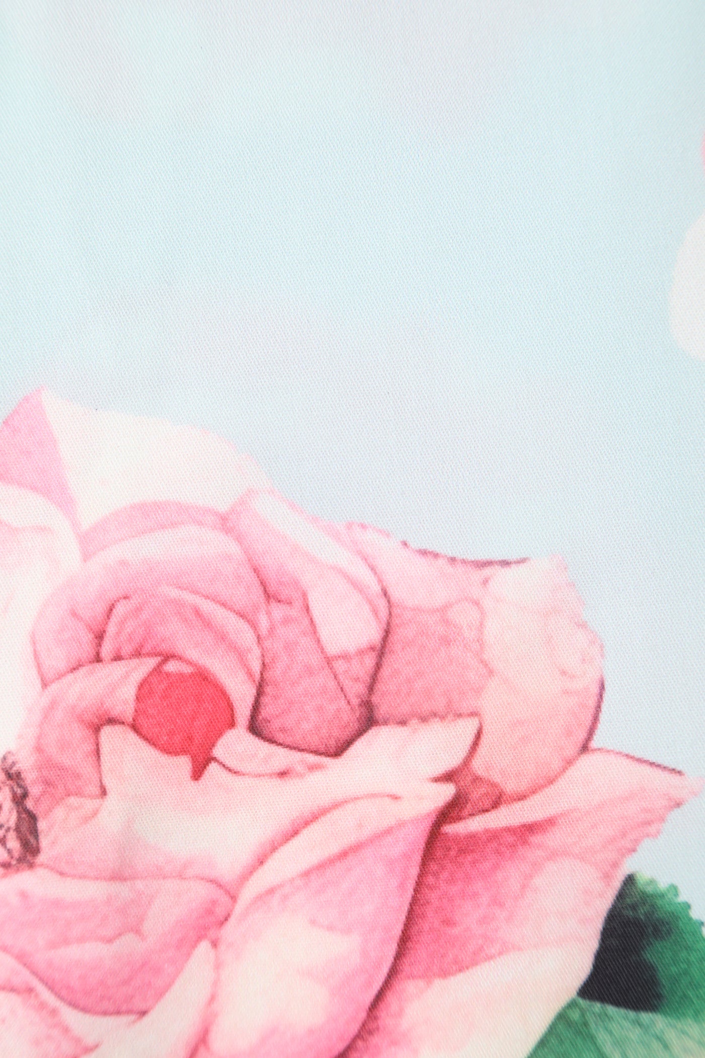 Close up view of Light Blue Floral Bolero Jacket