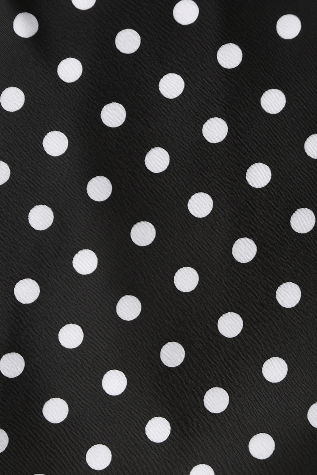 Pattern of Lily Black Swing Dress With White Polka Dots