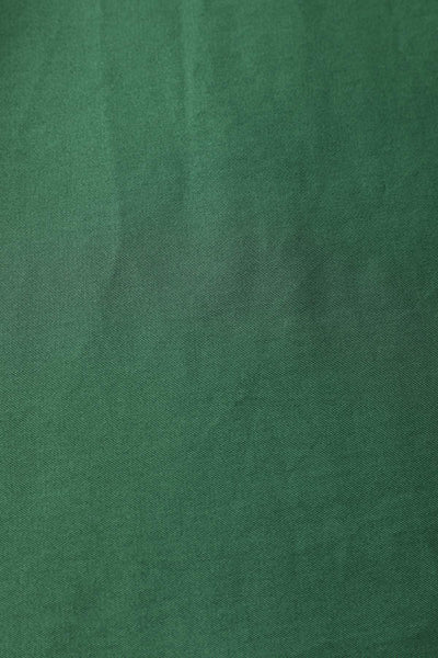 Plain pattern of Lily Dark Green Off Shoulder Dress