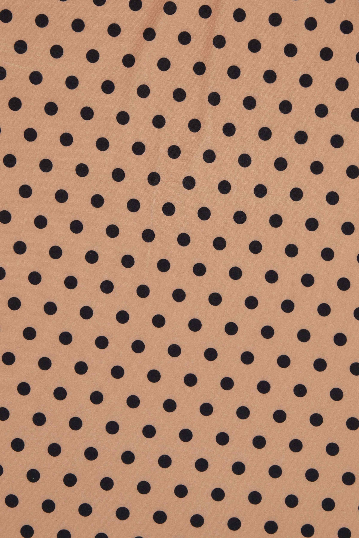 Long Sleeved Brown Polka Dot Dress