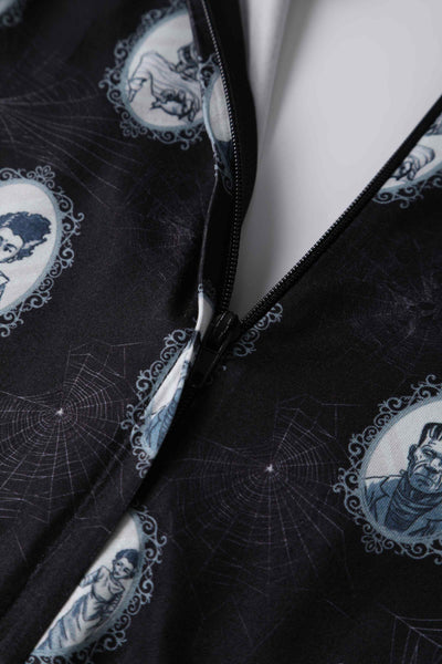 Close up view of Long Sleeved Frakenstein Monster Dress
