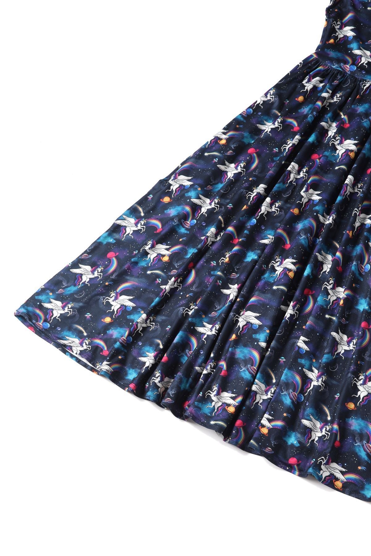 Close up view of Long Sleeved Magical Unicorn Dress