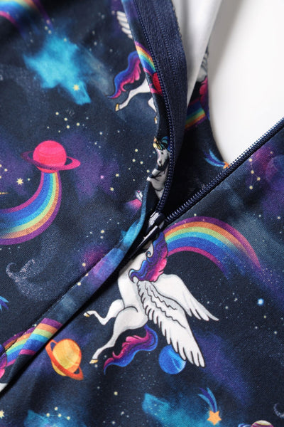 Close up view of Long Sleeved Magical Unicorn Dress
