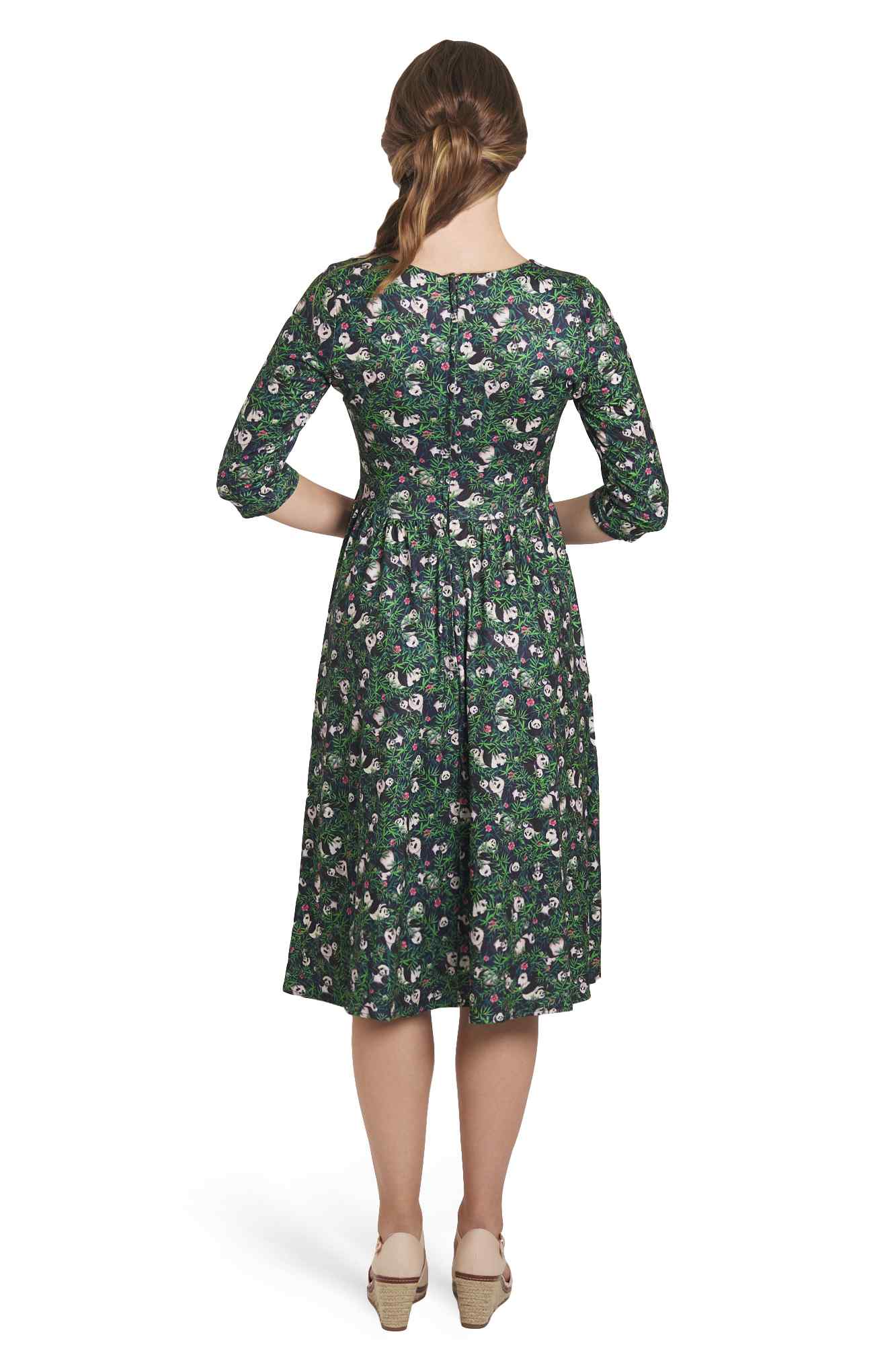 Model photo of Long Sleeved Panda Dress