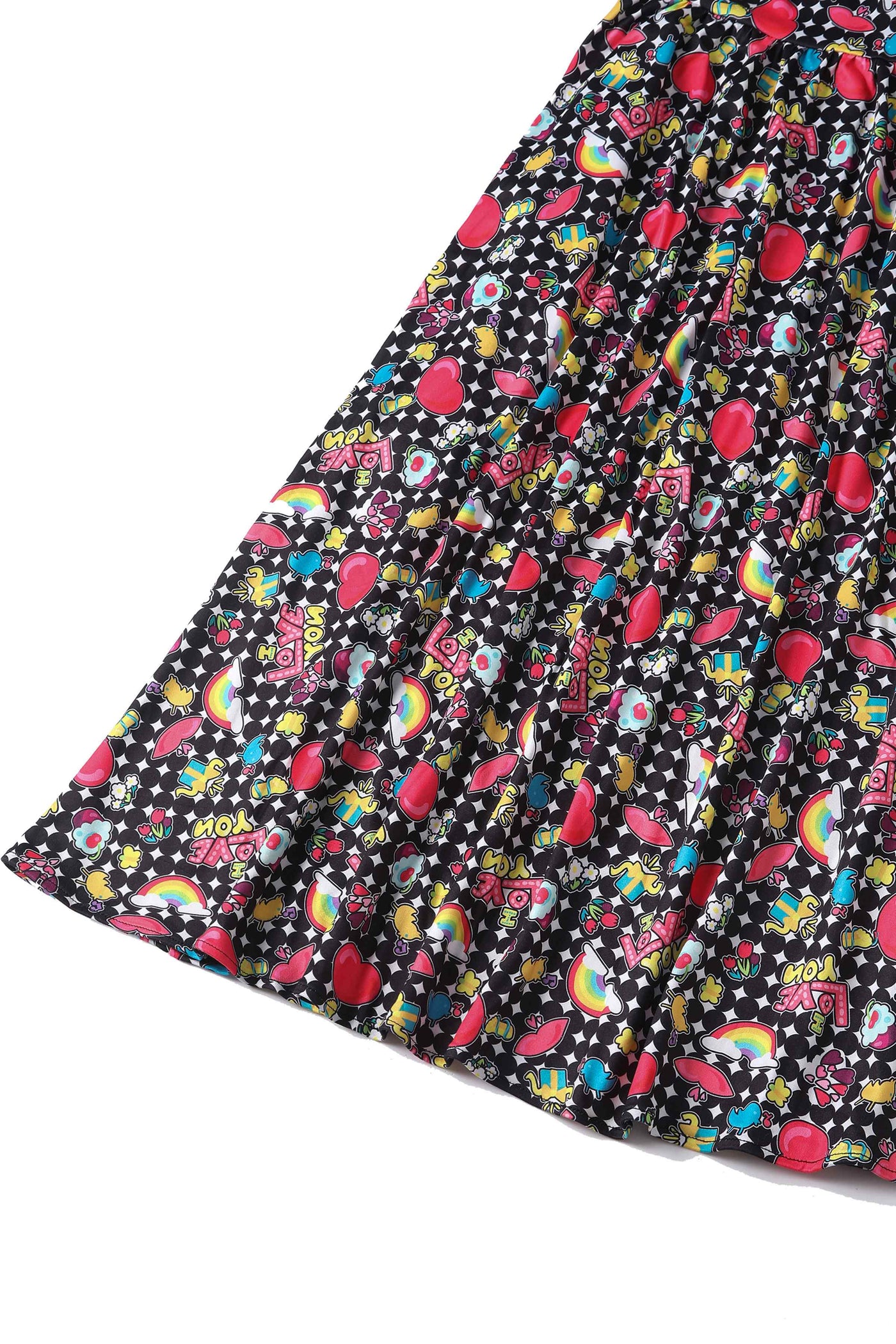 Long Sleeved Retro Pop Art Dress