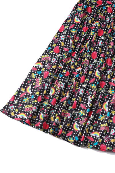 Long Sleeved Retro Pop Art Dress