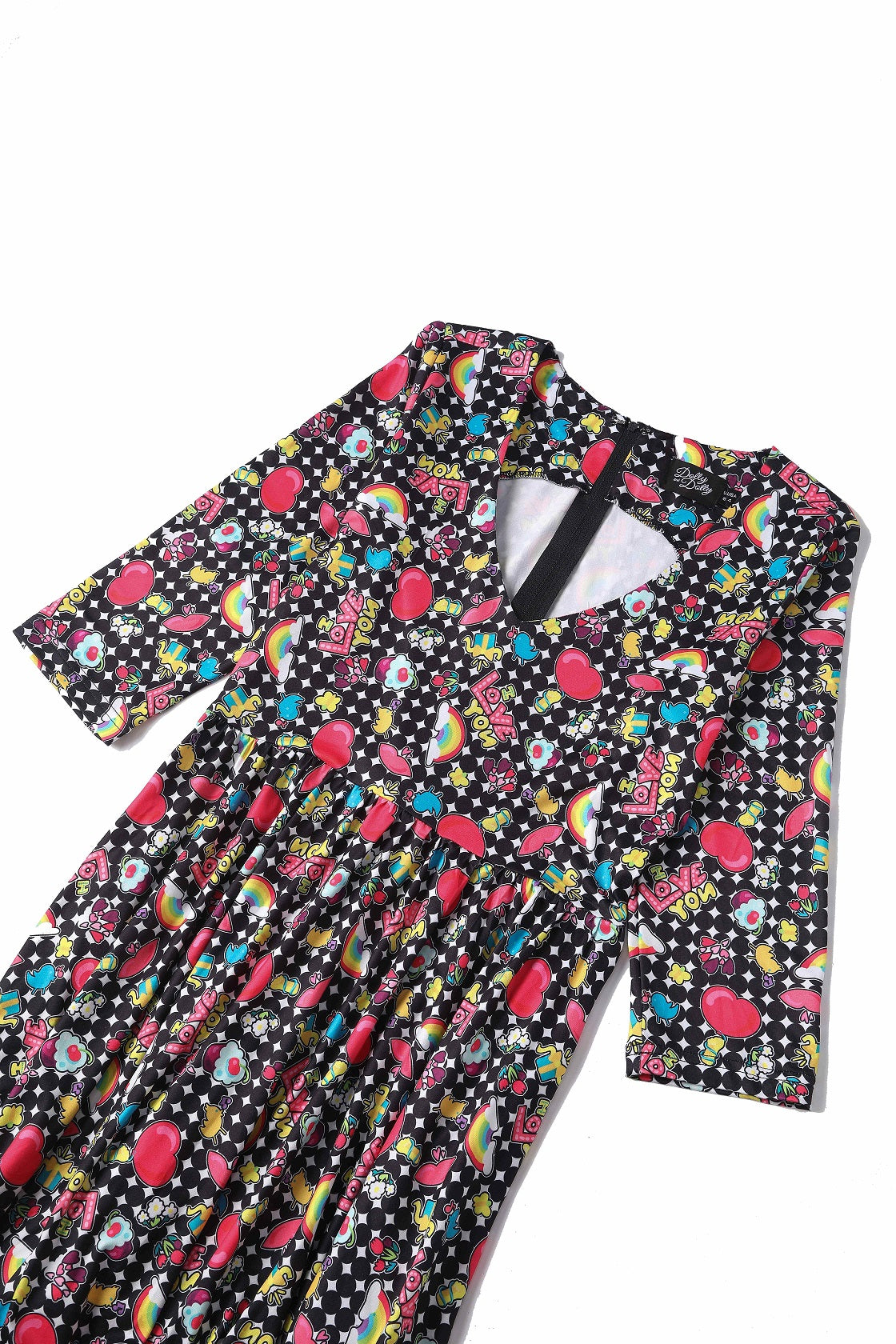 Long Sleeved Retro Pop Art Dress