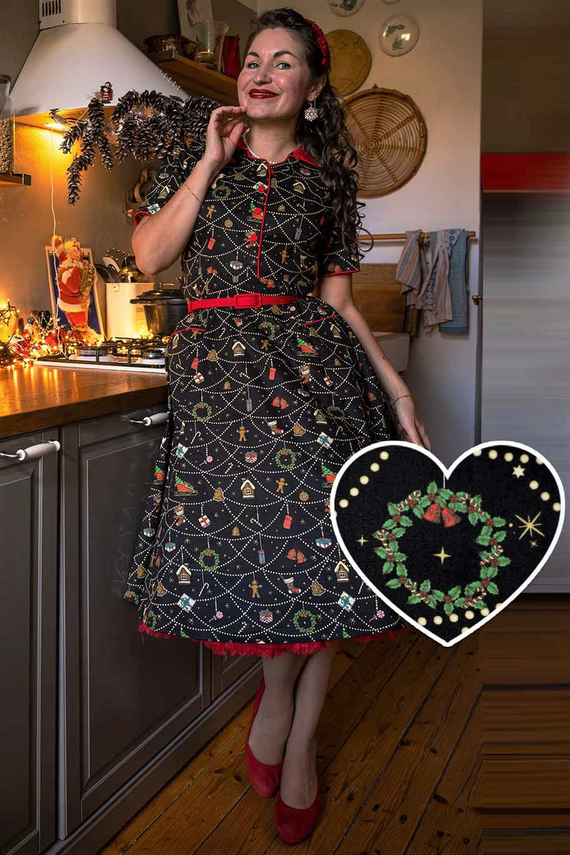 white christmas dresses Mabel Christmas Ornament Shirt Dress