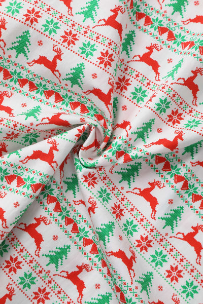 Fabric of Mabel Christmas Reindeer Shirt Dress