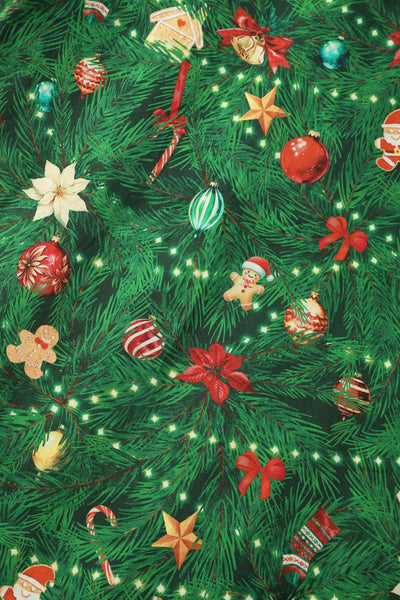 Pattern of Mabel Christmas Tree Shirt Dress
