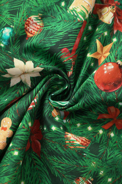 Fabric of Mabel Christmas Tree Shirt Dress