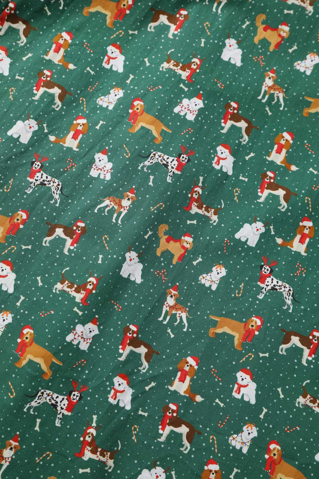Pattern of Mabel Dog At Christmas Shirt Dress