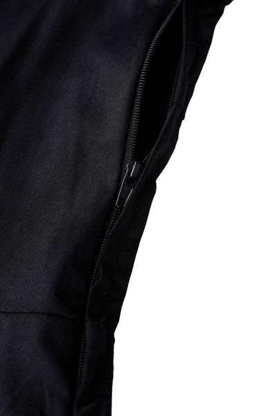 Zipper of Mabel Rockabilly Midi Shirt Dress With Cherry Embroidery