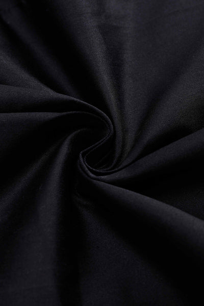 Fabric of Mabel Rockabilly Midi Shirt Dress With Swallow Embroidery