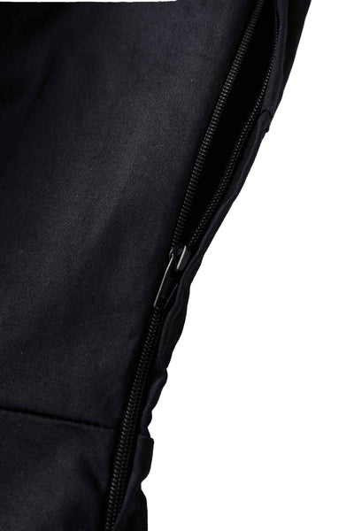 Zipper of Mabel Rockabilly Midi Shirt Dress With Swallow Embroidery