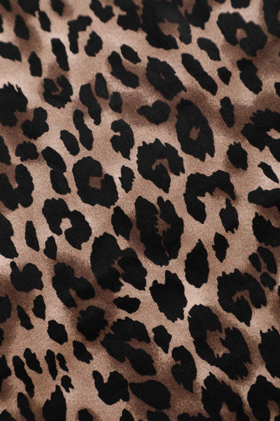 Pattern of Maisie Leopard Print Full Circle Midi Skirt
