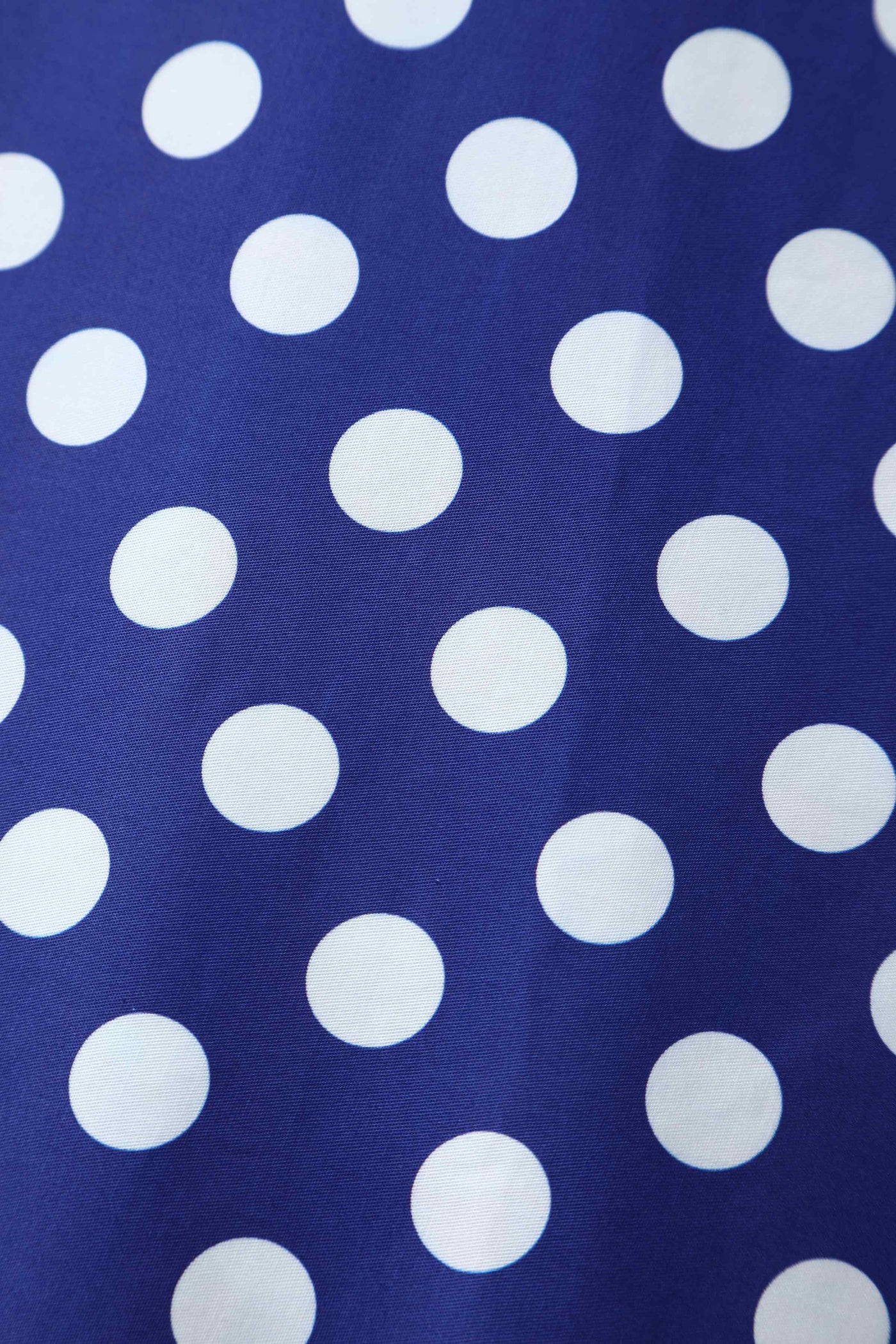 Fabric of Maisie Navy Polka Dot Full Circle Midi Skirt
