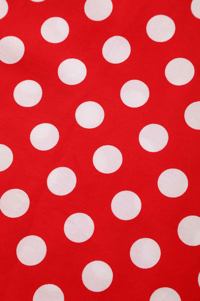 Maisie Red Polka Dot Full Circle Midi Skirt