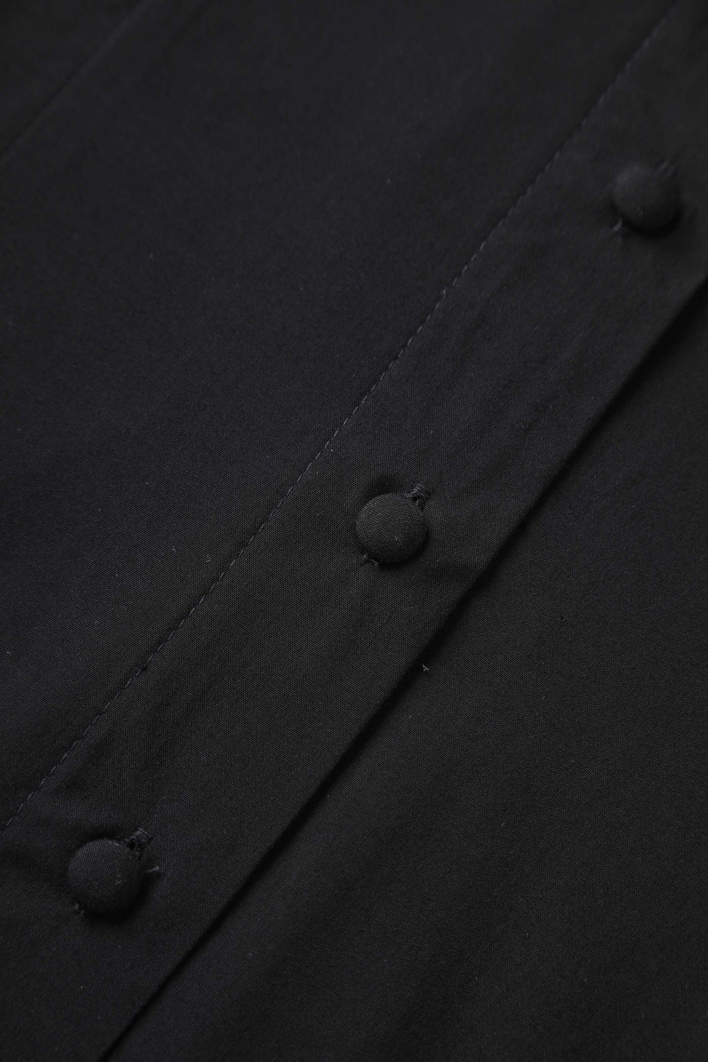 Button Margaret Long Sleeved Blouse In Black