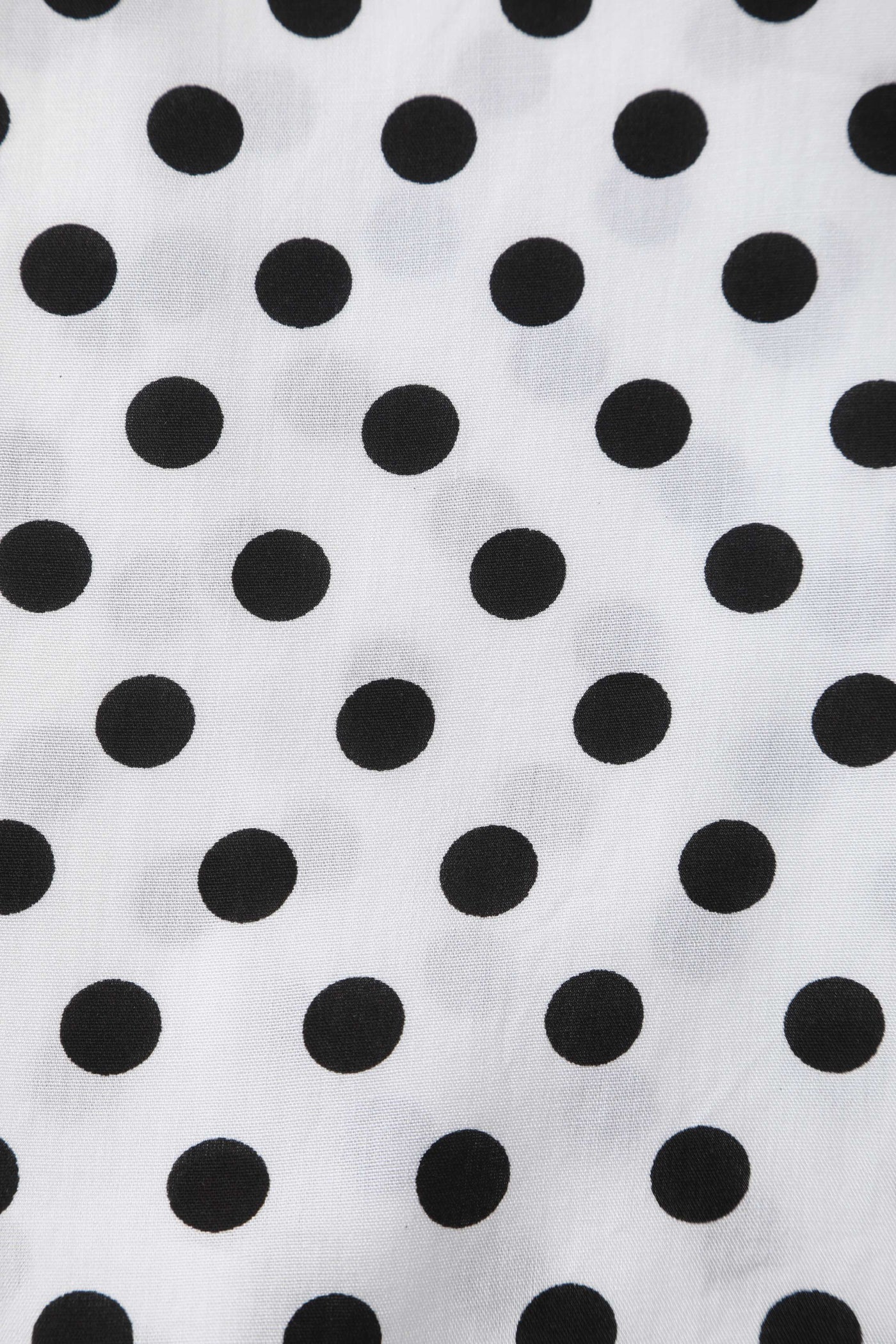 Pattern of Margaret Polka Dot Long Sleeved Blouse In White