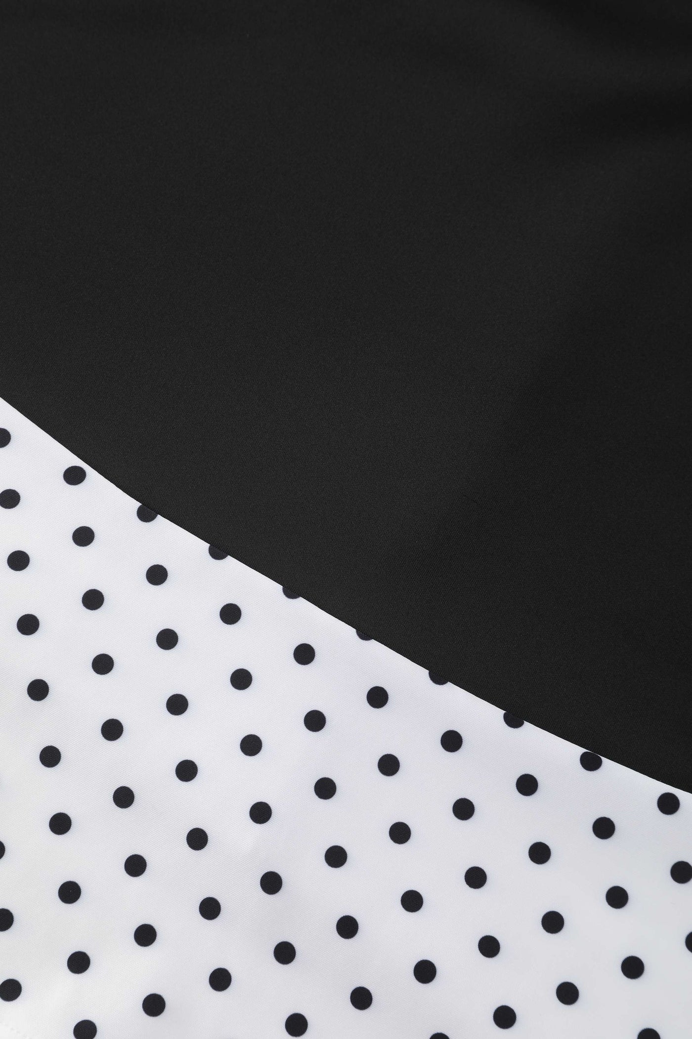 Pattern of Maria Black Circle Dress With Polka Dots