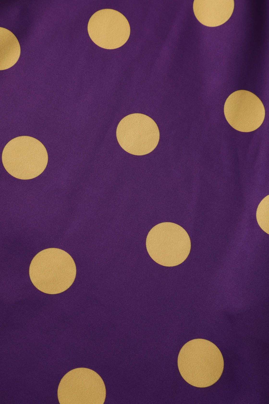 Pattern of Maria Purple Circle Dress With Polka Dots