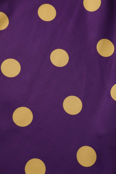 Pattern of Maria Purple Circle Dress With Polka Dots