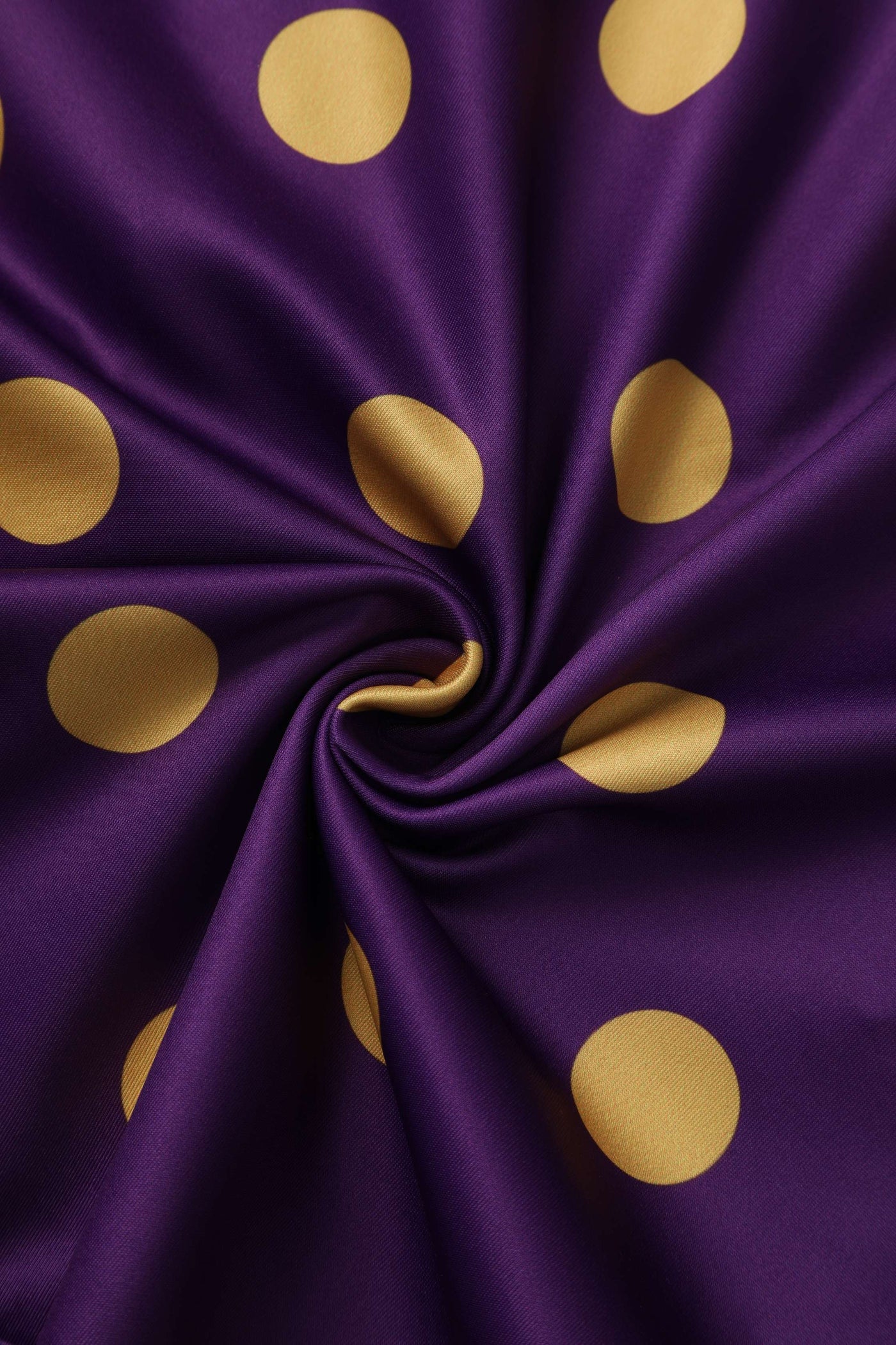 Fabric of Maria Purple Circle Dress With Polka Dots